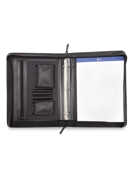 Royce New York Leather Zip-Up Organizer Black 3 Royce New York Leather Zip-Up Organizer Black - Image 3