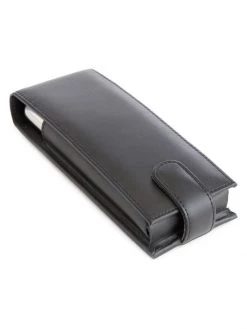 ROYCE New York Leather Cigar & Flask Carrying Case