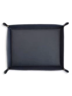 ROYCE New York Large Leather Catchall Valet Tray Navy Blue -Cheap ROYCE New York Store unnamed file 202