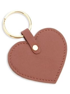 ROYCE New York Heart-Shaped Leather Key Chain Tan -Cheap ROYCE New York Store unnamed file 255