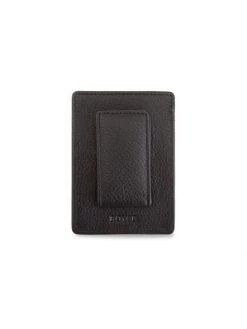 ROYCE New York Leather Magnetic Money Clip Wallet Orange