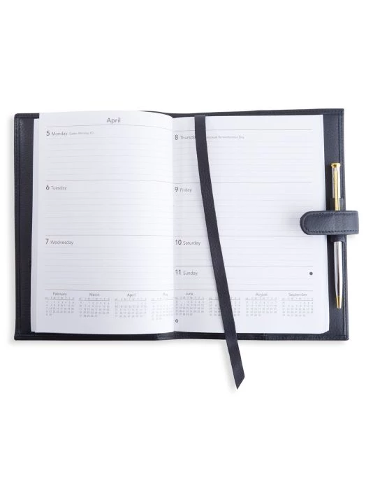 ROYCE New York Executive Leather Daily Planner Red 6 ROYCE New York Executive Leather Daily Planner Red - Image 6