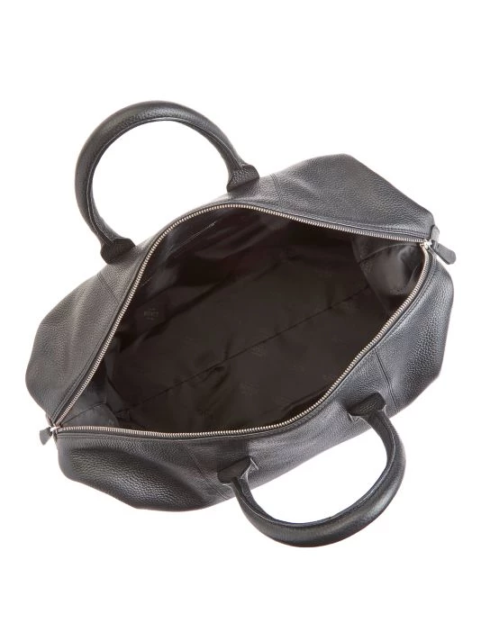 ROYCE New York Medium Leather Duffel Bag Navy Blue 3 ROYCE New York Medium Leather Duffel Bag Navy Blue - Image 3