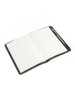 ROYCE New York Gilded Leather Bound Journal Black