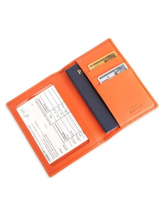ROYCE New York Vaccine Card & Passport Wallet Black 7 ROYCE New York Vaccine Card & Passport Wallet Black - Image 7