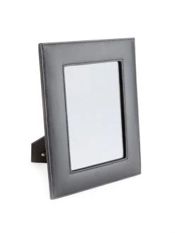 ROYCE New York Leather Picture Frame Black
