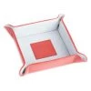 ROYCE New York Suede-Lined Leather Catchall Valet Tray