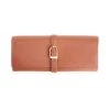 ROYCE New York Suede-Lined Leather Jewelry Roll