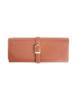 ROYCE New York Suede-Lined Leather Jewelry Roll