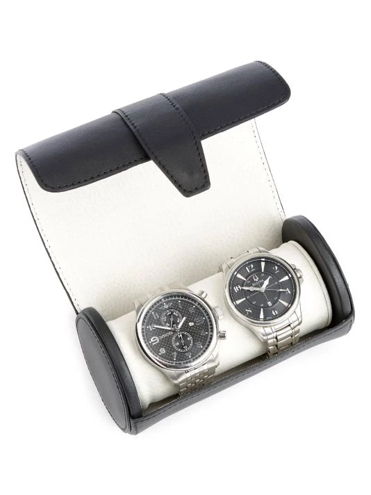 ROYCE New York Leather Double Watch Roll 4 ROYCE New York Leather Double Watch Roll - Image 4