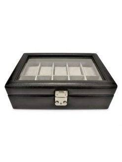 ROYCE New York Ten-Slot Watch Box Display Case