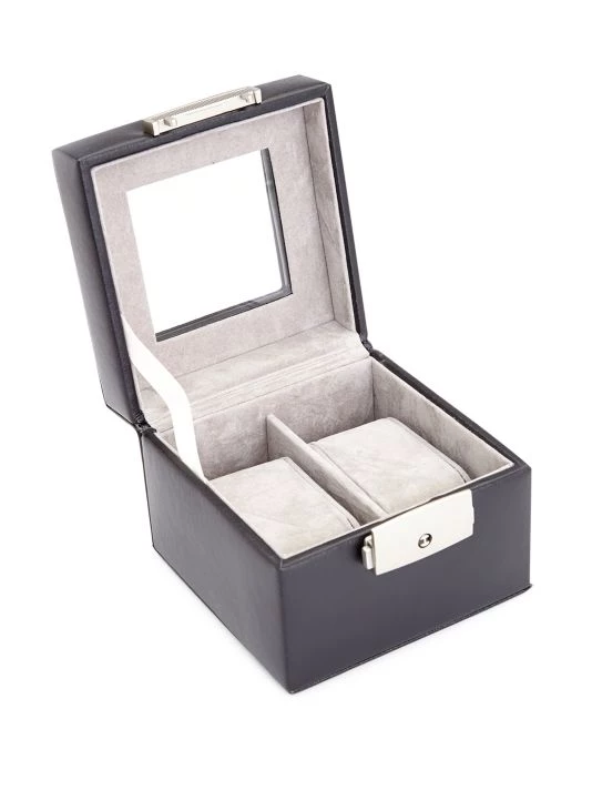 ROYCE New York Two-Slot Watch Box Display Case 2 ROYCE New York Two-Slot Watch Box Display Case - Image 2