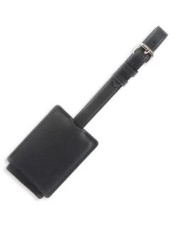 ROYCE New York Leather Luggage Tag Black