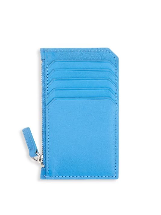 ROYCE New York Zip Leather Card Wallet Bright Pink 4 ROYCE New York Zip Leather Card Wallet Bright Pink - Image 4