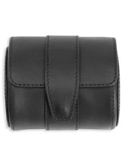 ROYCE New York Single Leather Travel Watch Roll For Men Blush Pink