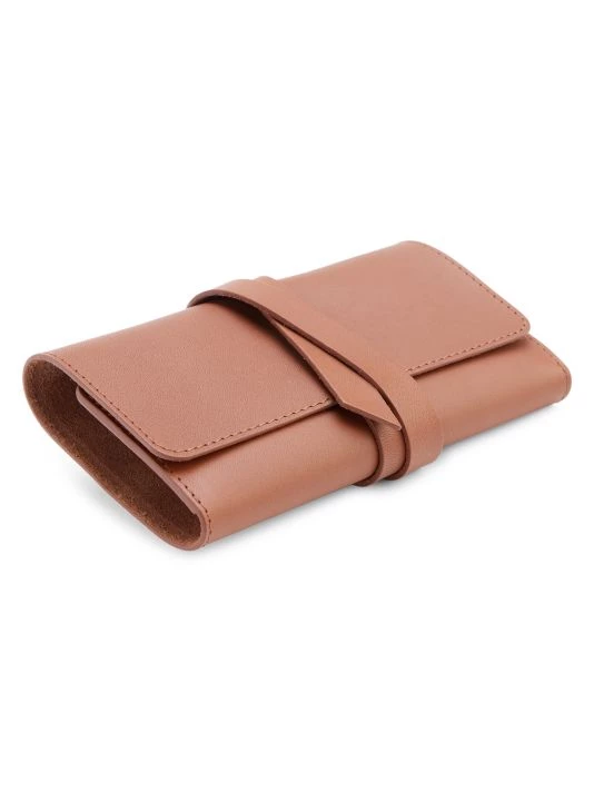 ROYCE New York Leather Tech Accessory Cord Roll Organizer Black 5 ROYCE New York Leather Tech Accessory Cord Roll Organizer Black - Image 5