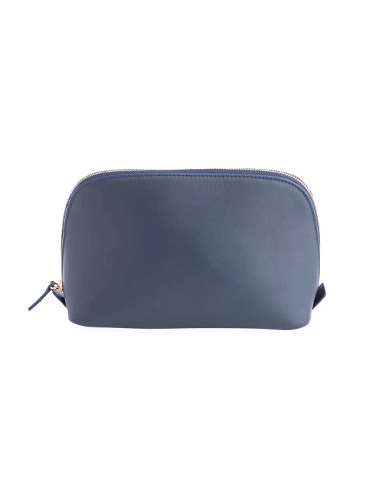 ROYCE New York Leather Cosmetic Bag Navy Blue 9 ROYCE New York Leather Cosmetic Bag Navy Blue - Image 9