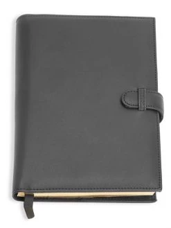 ROYCE New York Executive Leather Journal Burgundy