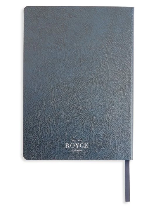 ROYCE New York Contemporary Leather Journal Black 4 ROYCE New York Contemporary Leather Journal Black - Image 4