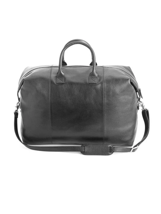 ROYCE New York Leather Weekender Bag Navy Blue 4 ROYCE New York Leather Weekender Bag Navy Blue - Image 4
