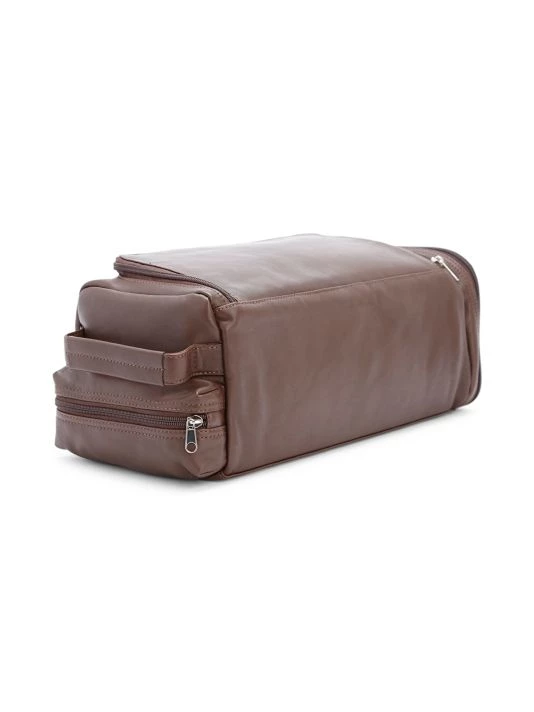 ROYCE New York Leather Golf Shoe Bag Brown 4 ROYCE New York Leather Golf Shoe Bag Brown - Image 4