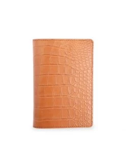 ROYCE New York Alligator Passport Case White
