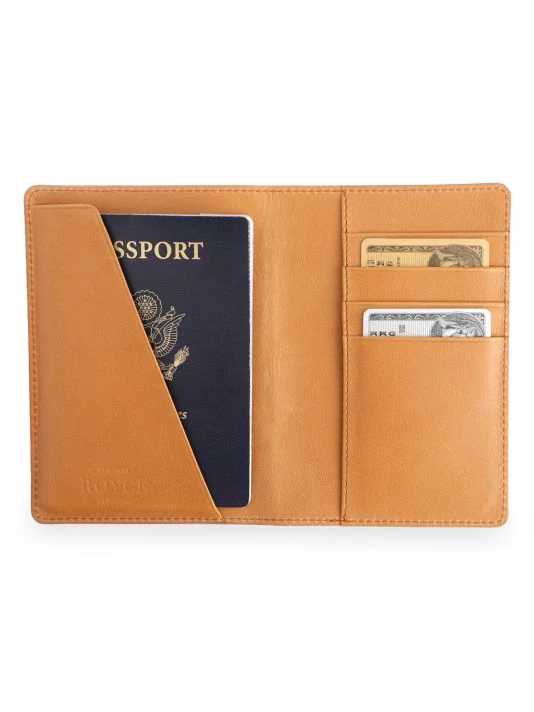 ROYCE New York Alligator Passport Case White 2 ROYCE New York Alligator Passport Case White - Image 2