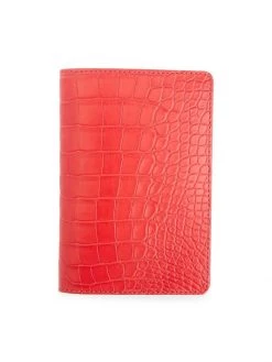 ROYCE New York Croc-Embossed Leather Passport Case Black -Cheap ROYCE New York Store unnamed file 767