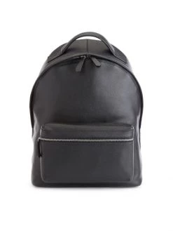 ROYCE New York Pebbled Leather Laptop Backpack