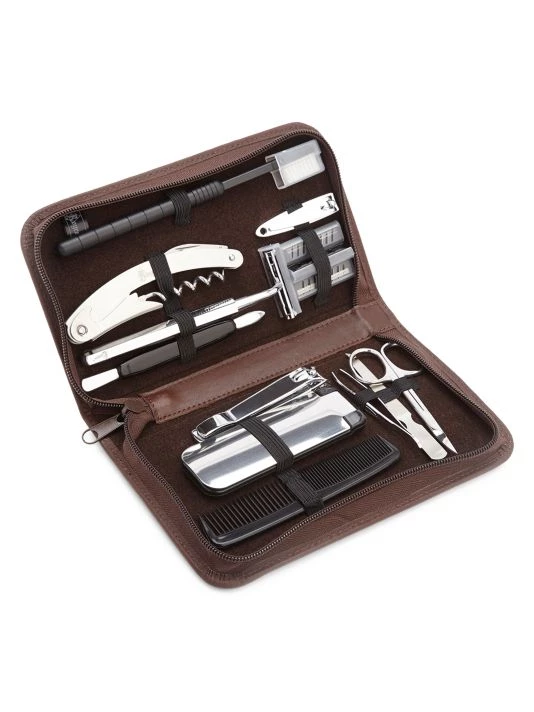 ROYCE New York Travel Grooming Necessities Kit Coco 2 ROYCE New York Travel Grooming Necessities Kit Coco - Image 2