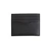 ROYCE New York RFID-Blocking Leather Cardholder Navy Blue