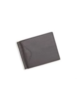 ROYCE New York RFID-Blocking Leather Money Clip Wallet Black